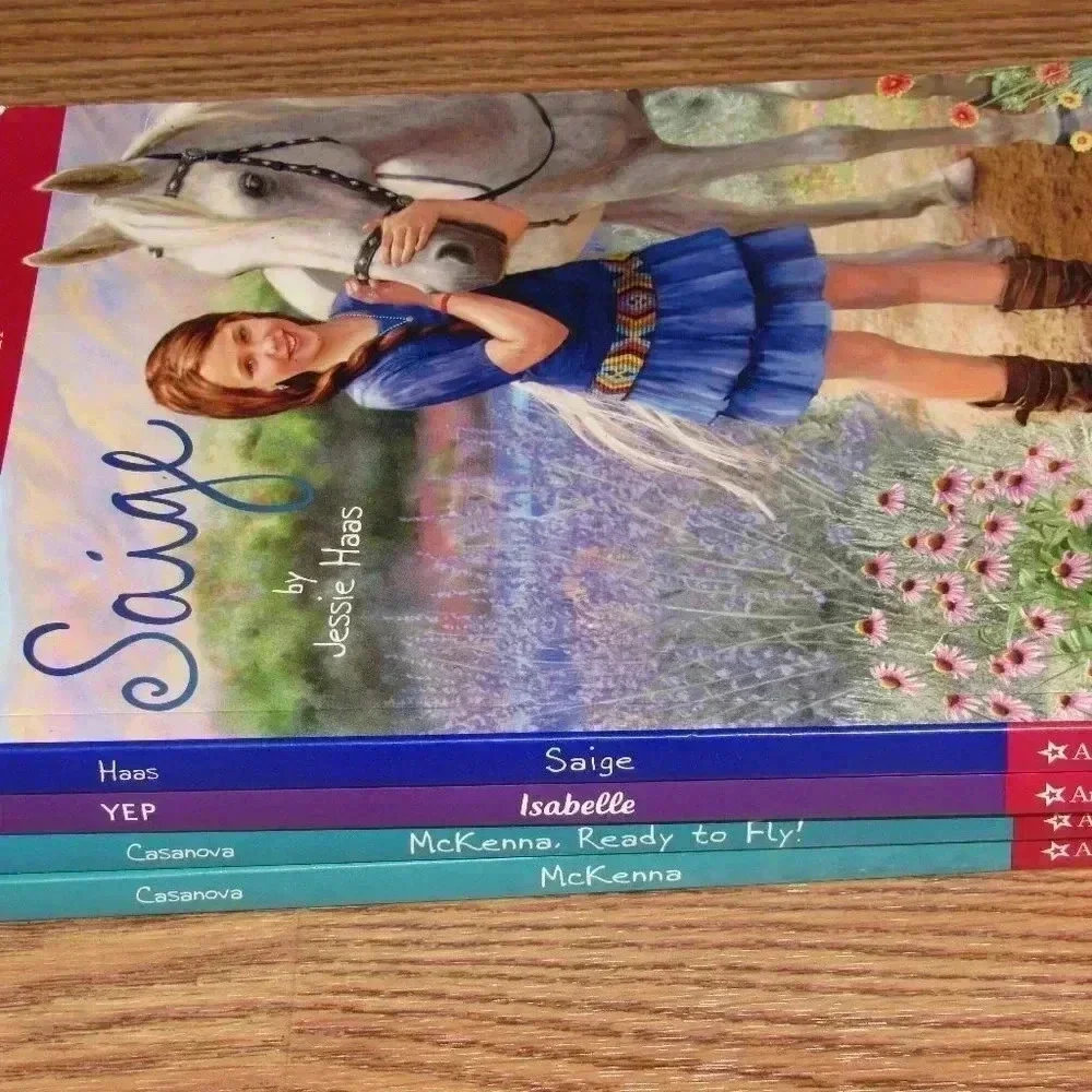 Lot of 4~AMERICAN GIRL Doll Books~McKenna, Saige, Isabelle